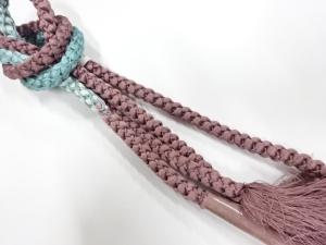 未使用品　正絹　手組帯締め